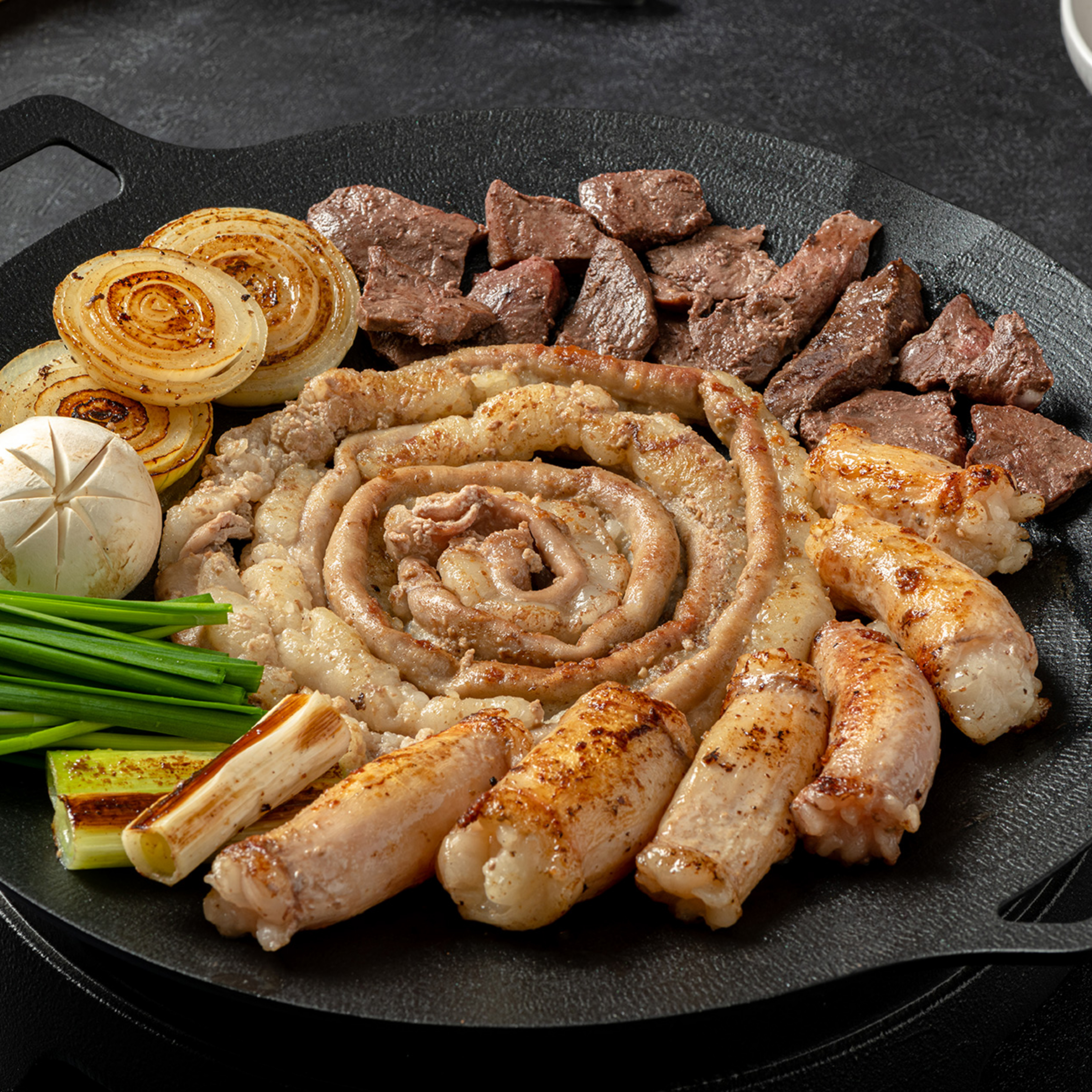 한우 곱창 소곱창 대창 소염통 세트 1kg (소스포함) : 진심한우곱창