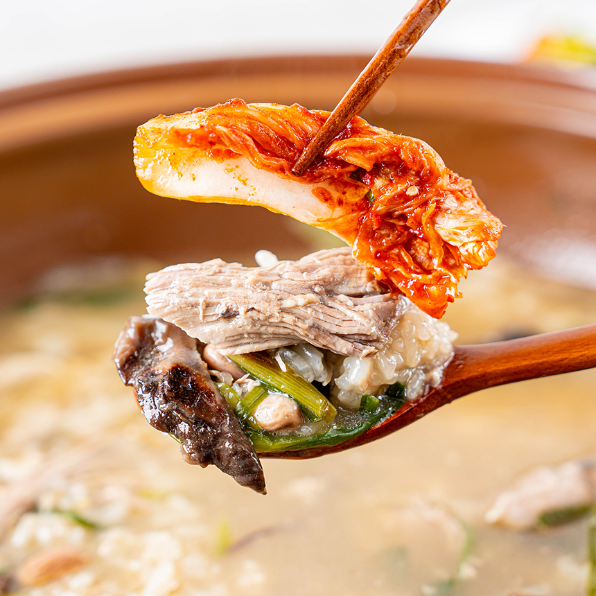 순이네꿈 능이버섯 오리 백숙 찰밥 밀키트 4인분 (문경맛집 수제 보양식 윤성빈 PICK) : 순이네꿈