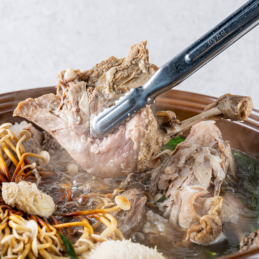 순이네꿈 능이버섯 오리 백숙 찰밥 밀키트 4인분 (문경맛집 수제 보양식 윤성빈 PICK) : 순이네꿈