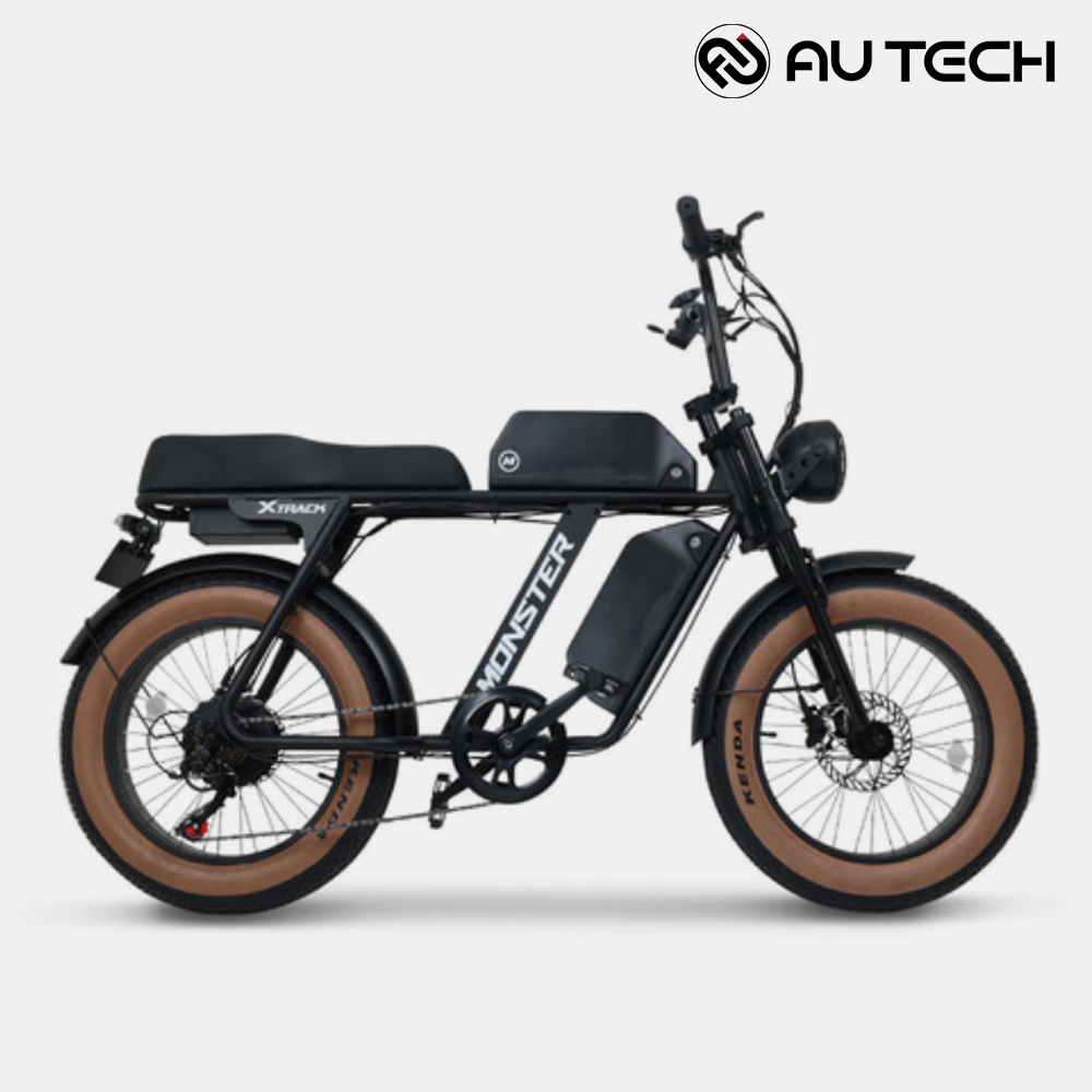 AU테크 엑스트랙 몬스터B 레트로 팻바이크 500W 자토바이 전기자전거 36V10Ah : 바이크셀링
