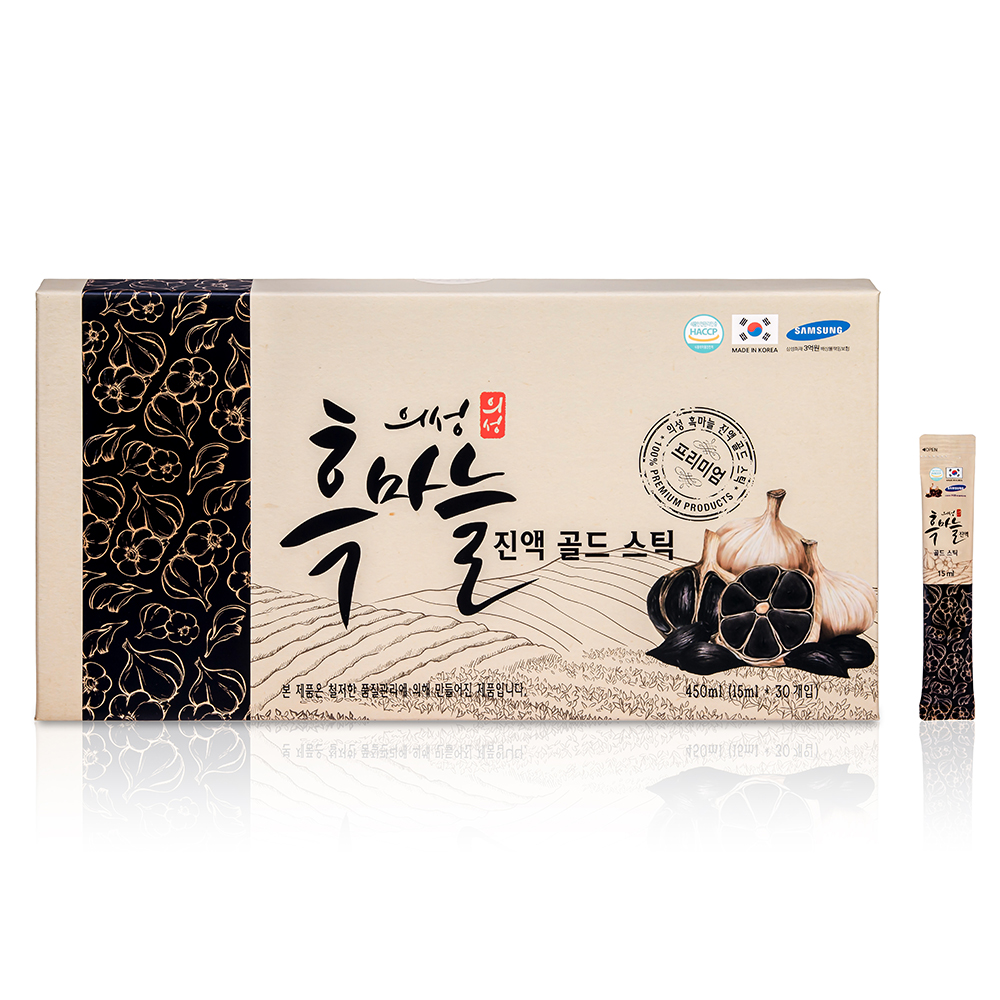 1포에 담아낸 의성흑마늘진액 골드 스틱 15mlx30개입 : 자연허브