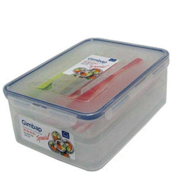 도시락 락앤락 밀폐보관 2.6L 김밥용기 유리밀폐용기 플라스틱밀폐용기 샌드위치 반찬용기 정리 사각밀폐용기 : 자이스토어