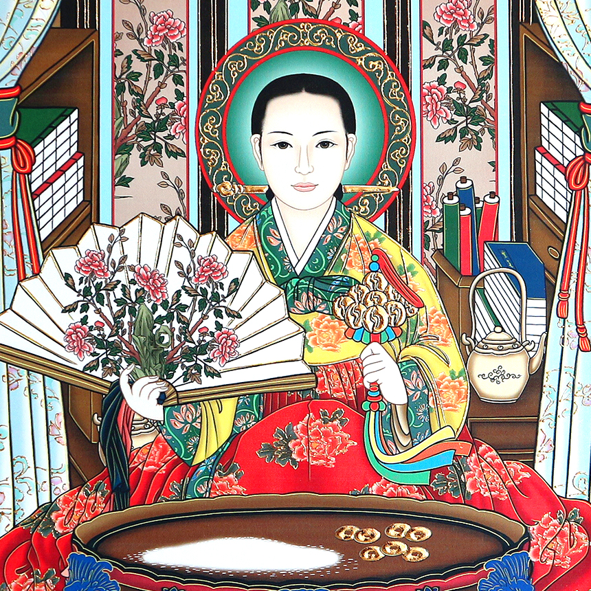 대신할머니탱화 족탱화 (50x70) 불교용품 탱화 액자 : 동방불교사