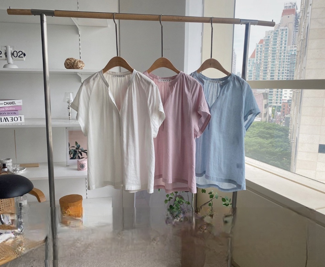 Sale!리리끄 린넨 셔링블라우스440 : 라지니샵