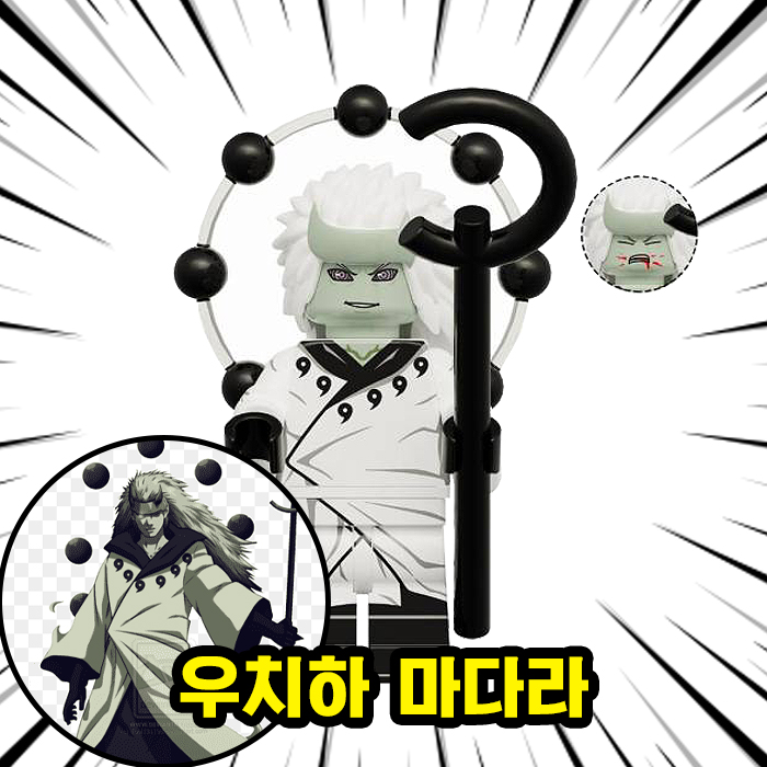 [큐브월드] 레고호환 나루토(NARUTO) 캐릭터 8종 시리즈 A 브릭미니피규어 호환블록 : 폴리곤몬스터