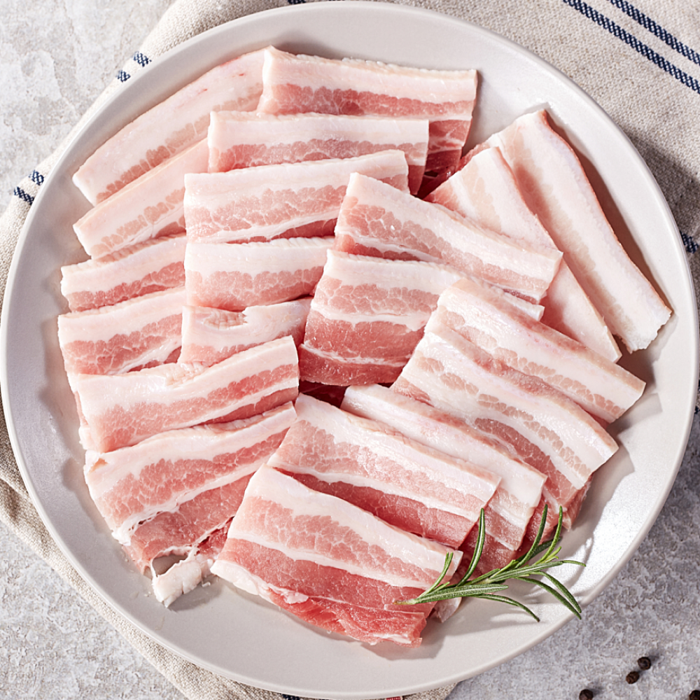 [레커컷] 국내산 도드람 한돈 오겹살 500G 돼지고기 : 레커에프엔비