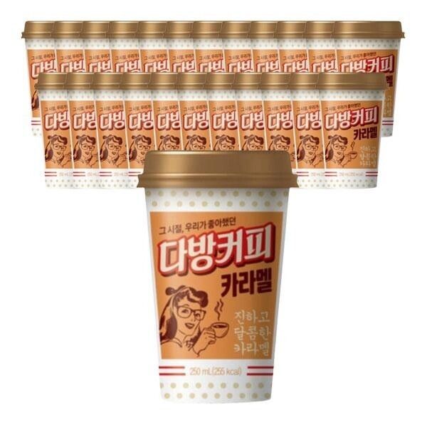 냉장 동원 다방커피 카라멜 250ml 24개 414184 : 다매리움