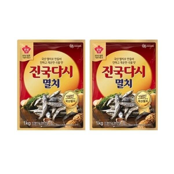 대상 진국다시 멸치 1kg 2개 413239 : 다매리움