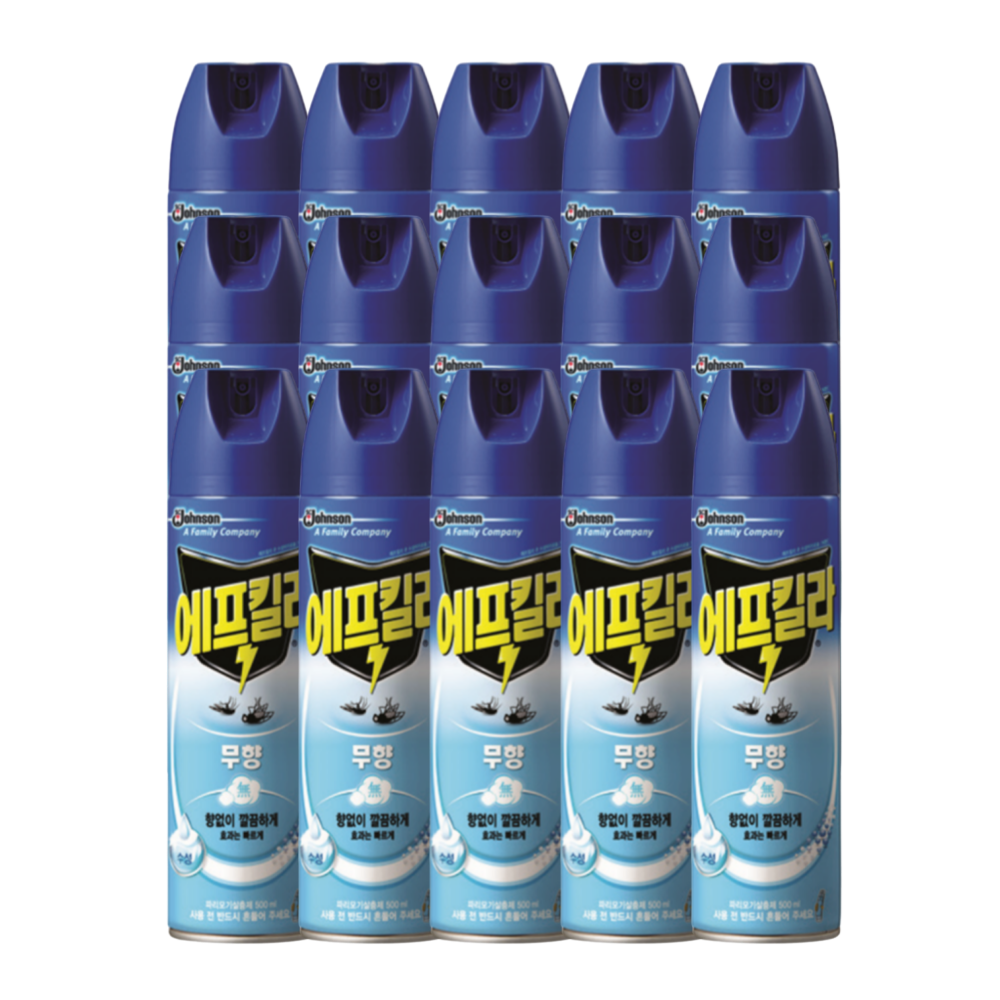 에프킬라 모기퇴치제 에프킬라무향 500ml 15개 : 하우저스