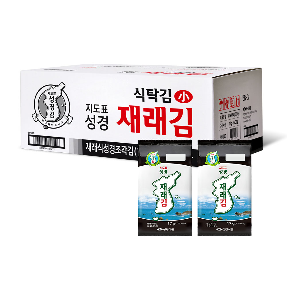 [성경김본사] 지도표 맛난김 4gx12봉x8개 (총96봉) 외 11종 : 주식회사 성경식품