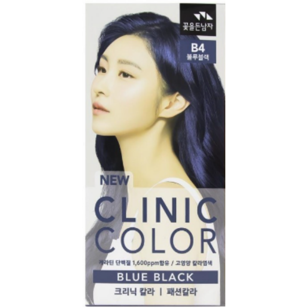 꽃을든남자 B4 블루블랙 염색약 새치커버용 천연성분 모발손상방지 : K-AMA