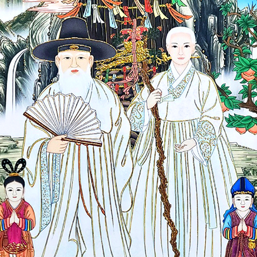 선황탱화 서낭탱화 족탱화 (50x70) 불교용품 탱화 액자 : 동방불교사