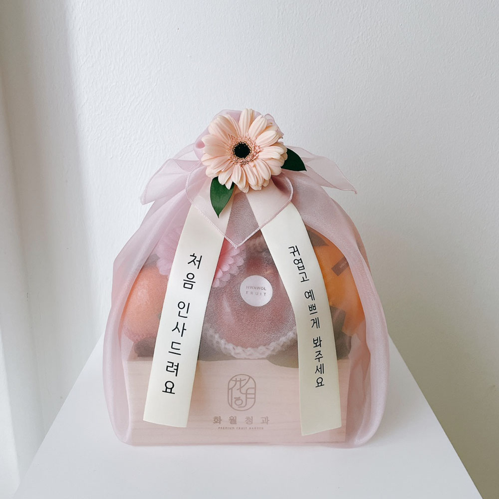 [우드박스 M] 과일 바구니 선물세트(강남 서초 사당 동작 관악 첫인사 출산 상견례) : 화월청과 서초점