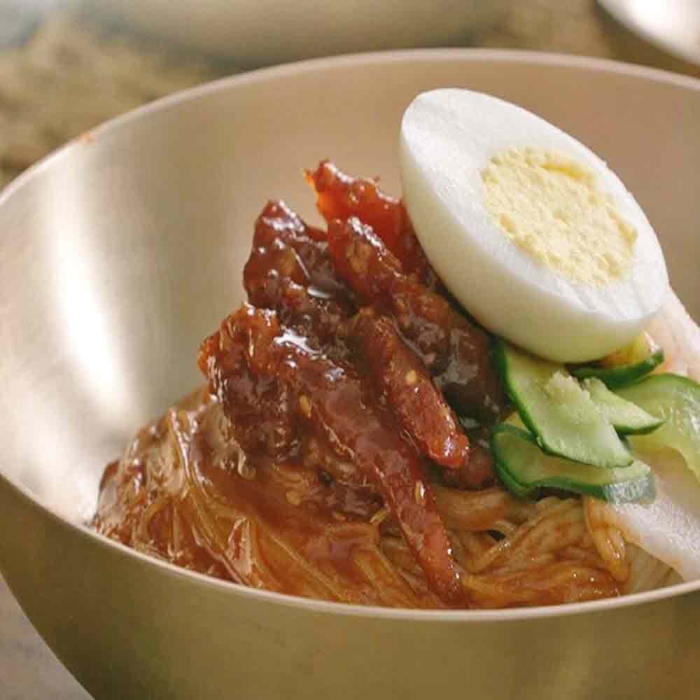 메밀면 여름별미 평양냉면 시원한 육수 매콤비빔 40팩 20인분 : 가가박스