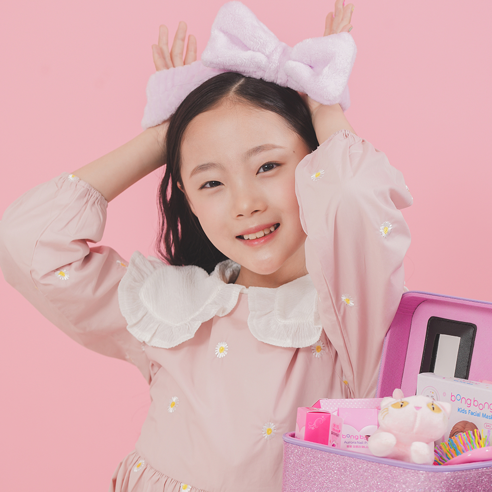 봉봉프렌즈 유아 어린이화장품 메이크업박스 가방 홀리데이세트 키즈야광공주님 컬러밤 밀키핑크 : 봉봉프렌즈