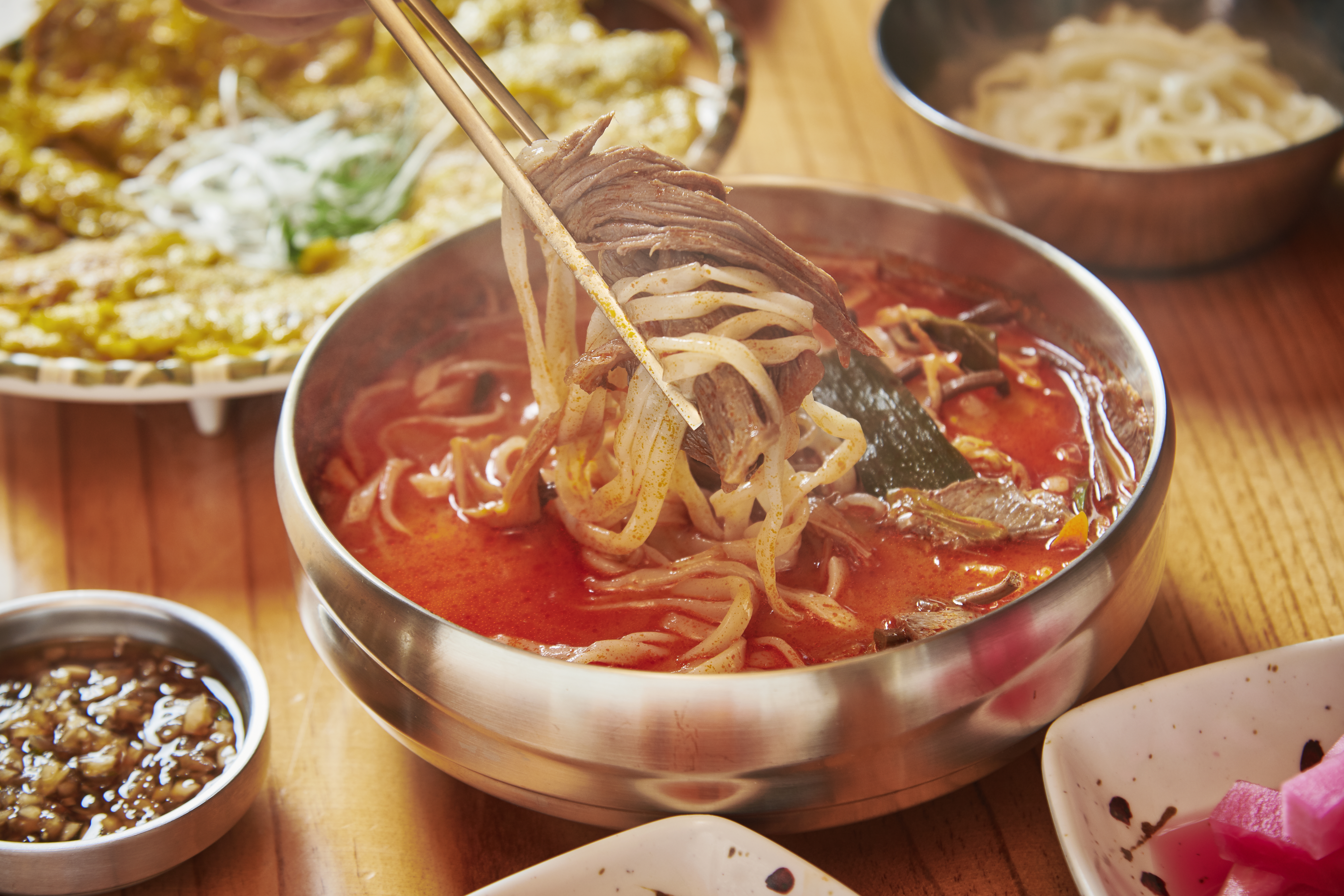 팔당 동동국수 대파 육개장 칼국수 625g : 동동국수