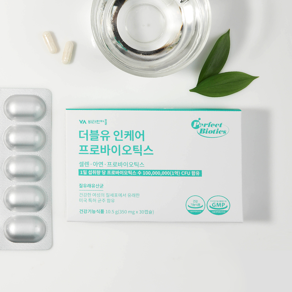 비타민마을 더블유 인케어 프로바이오틱스 여성 질 유래 유산균 30캡슐, 6개 : 비타민마을