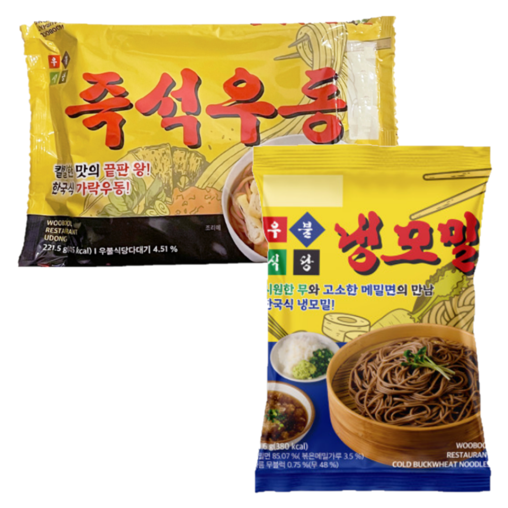 우불식당 냉모밀 211.6g + 즉석우동 221.5g 1세트 ( 합 2개 ) : 주식회사 씨엠몰