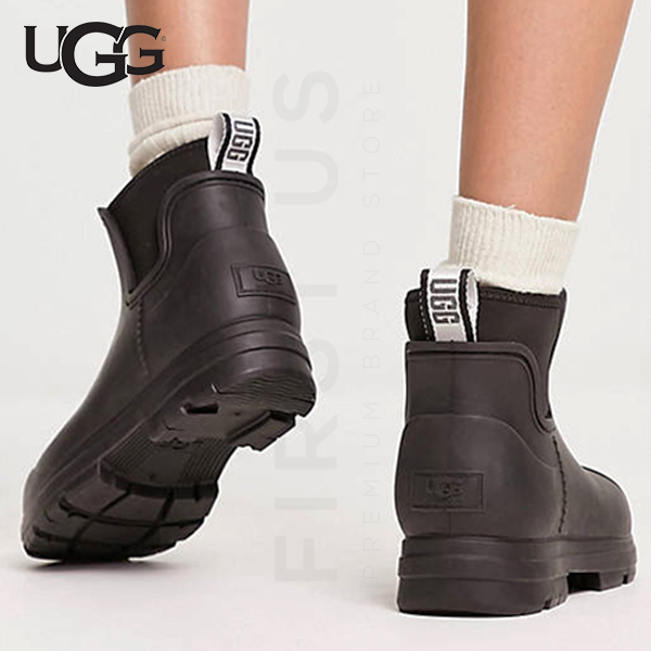 어그 미국UGG 드롭렛 레인부츠 장화 블랙 : 퍼스트어스