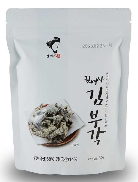 하동 권여사 수제 찹쌀 김부각 30g 5봉 : 슬로푸드