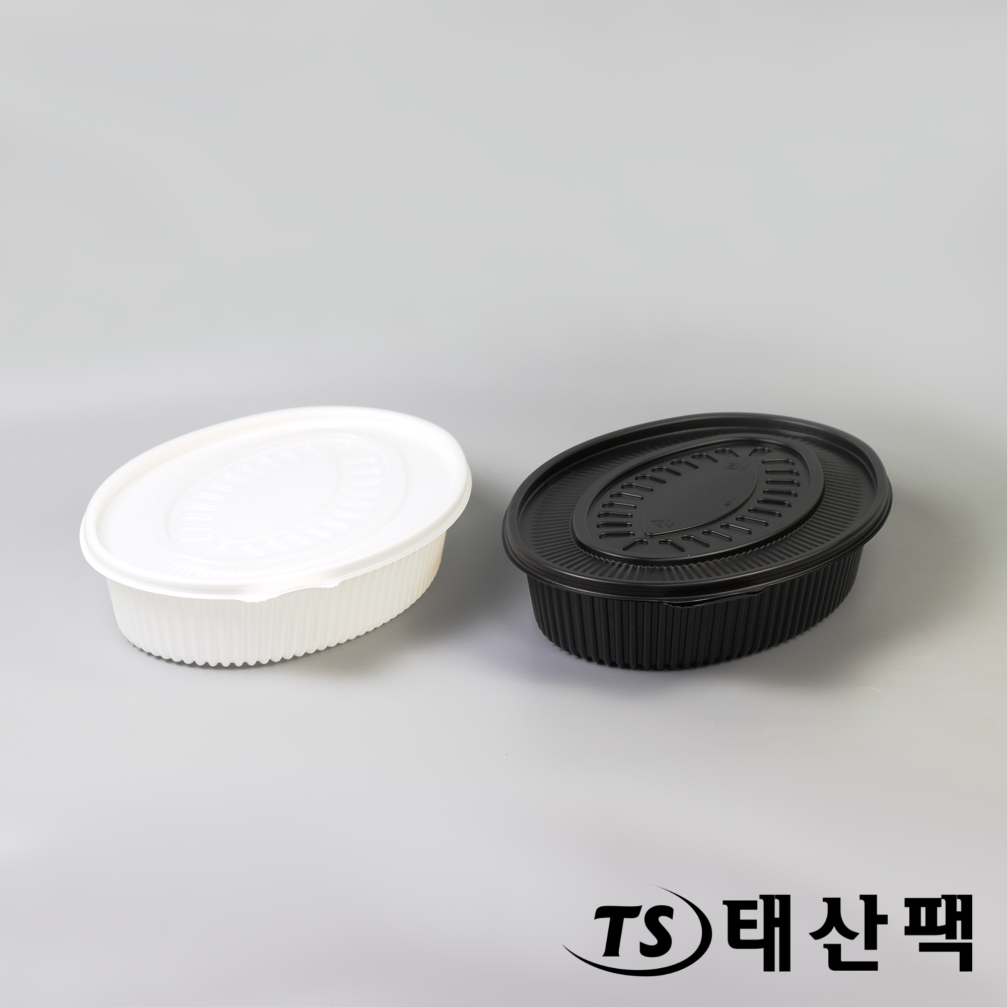 NS타원찜(중) 일회용 포장용기 배달용기 탕용기 100개 세트 : 태산팩