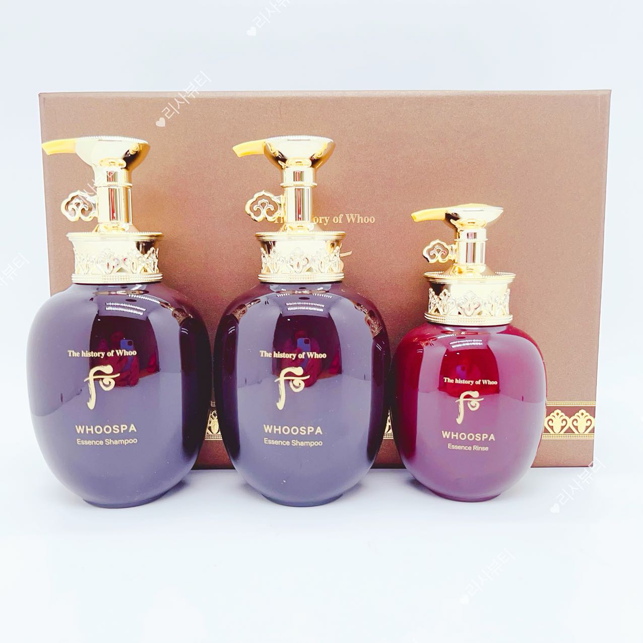 후 스파 헤어3종 세트(샴푸350ml+샴푸350ml+린스220ml) : 리사뷰티