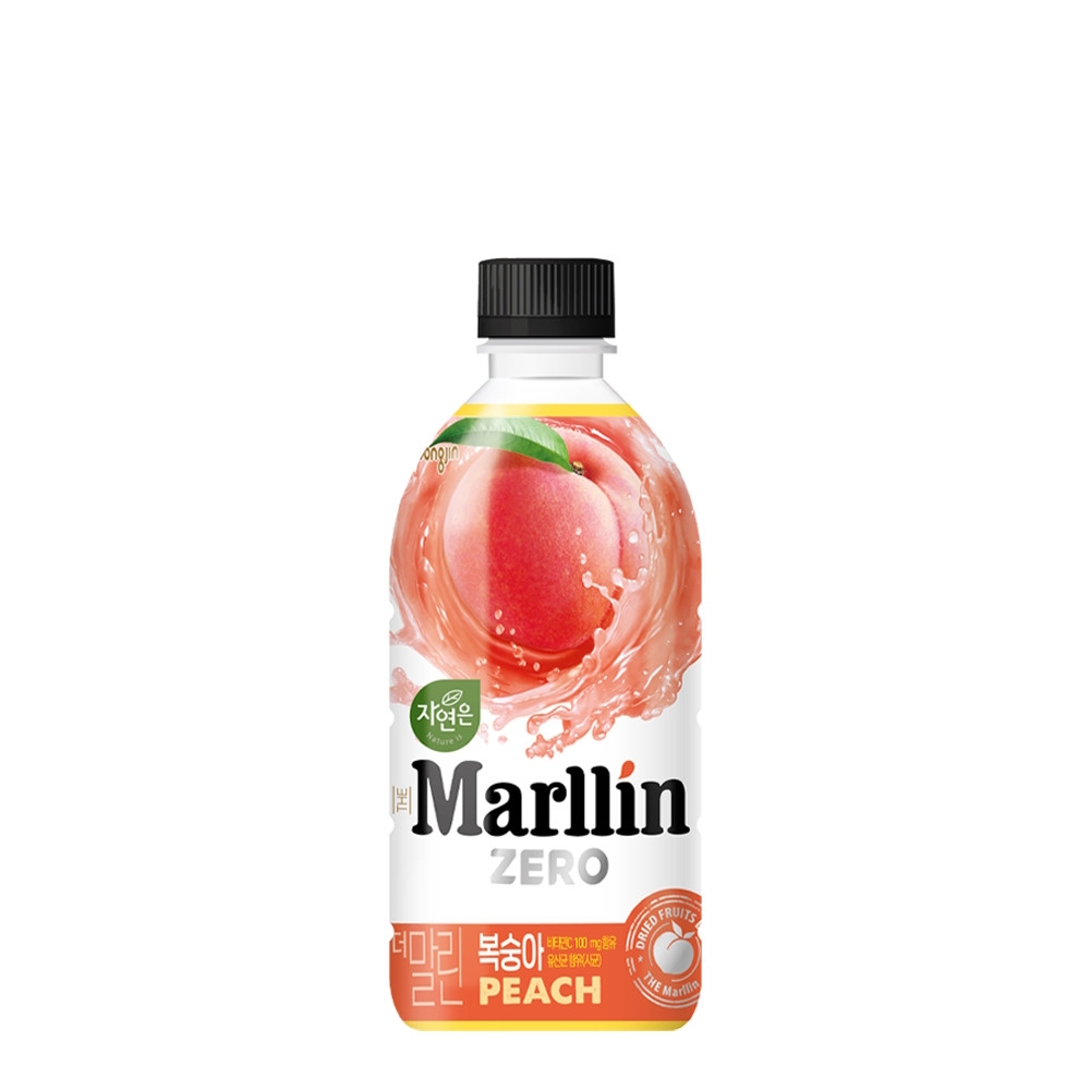 웅진식품 자연은 더말린 제로 복숭아 500mL 40개 : 헨리스토어2