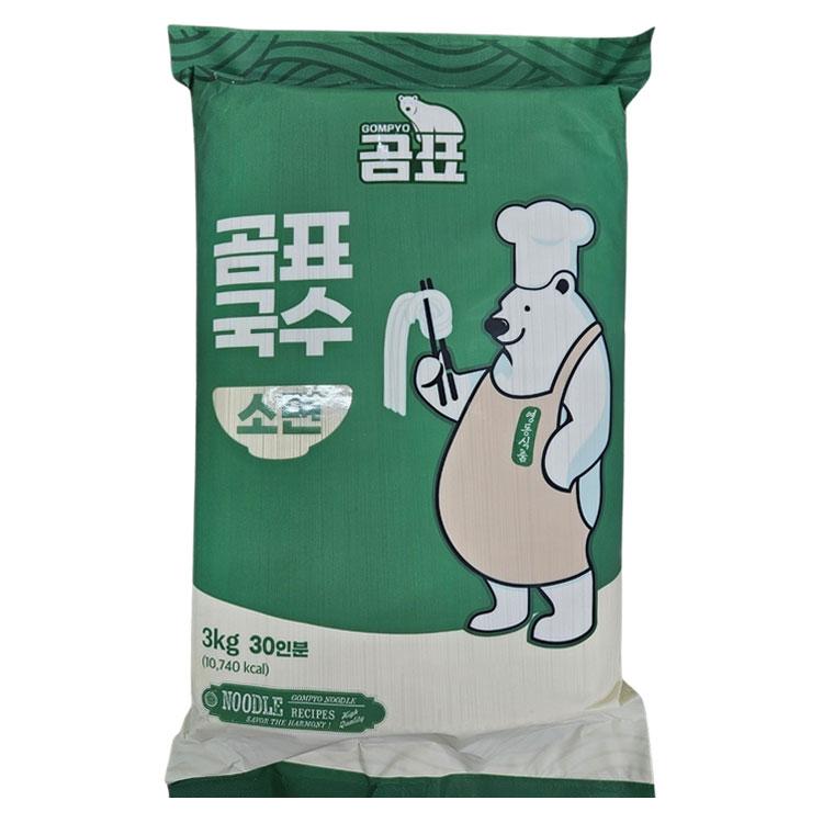 원하프] 곰표국수(소면) 3KG/영동식품 [고객만족 총알배송 : 원하프