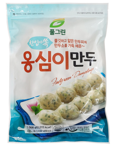 풀그린 옹심이 만두 1008g (아이스팩 추가 금액 없음) : 오셈푸드