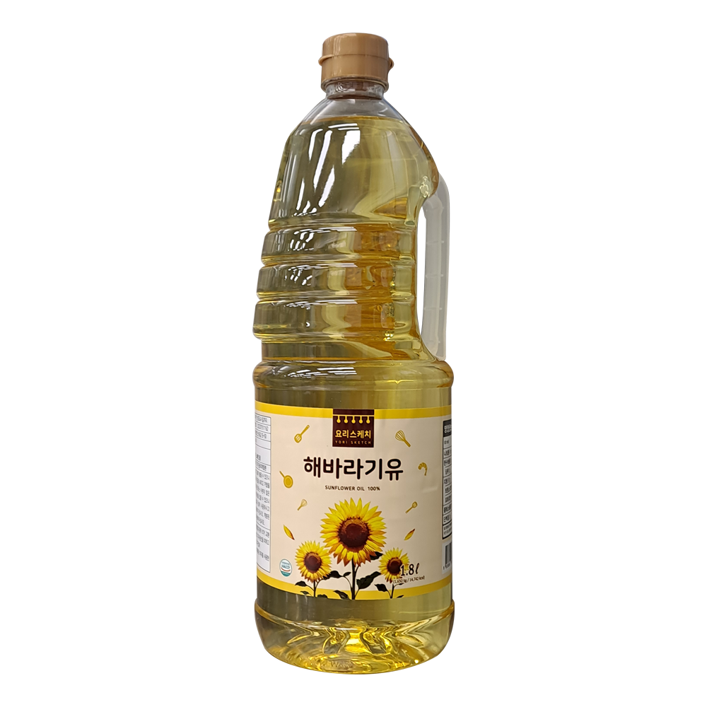 나비촌 요리스케치 해바라기유 1.8L : 푸드엔마트