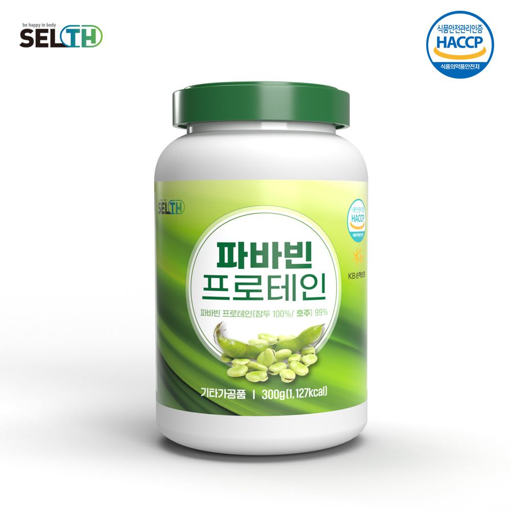 파바빈 프로테인 단백질 쉐이크 초록 콩 껍질 식물성 유산균 가루 분말 300g : 현하트몰