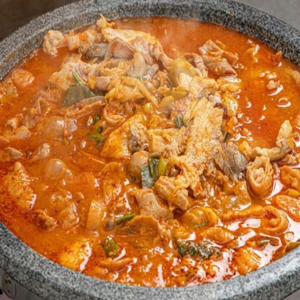 간편조리 돼지 곱창전골 1kg 막창 돼지내장 밀키트 : 유 나 샵