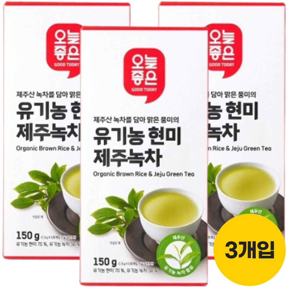 오늘좋은 유기농 현미 제주녹차 기획 1.5Gx300입 : 롯데마트단독상품공식몰