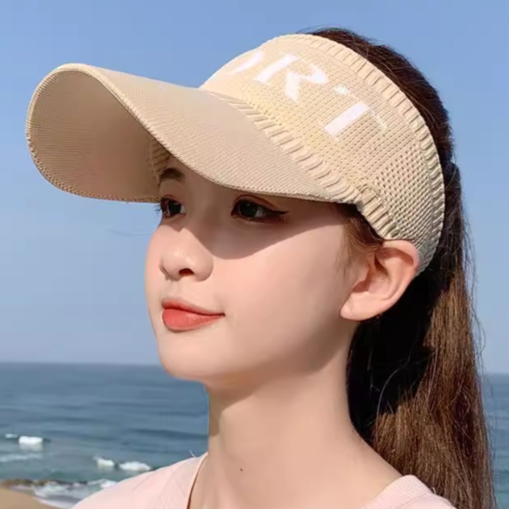 뚜껑없는 차광 접는 머리뚫린 헤어밴드 썬캡 모자 : 무니네로