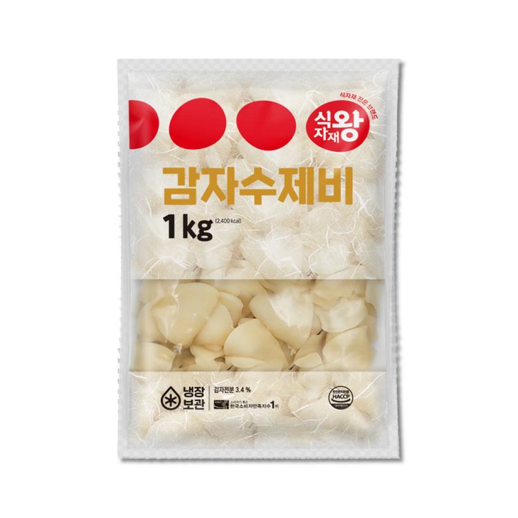 식자재왕 감자수제비 1kg : 식자재왕