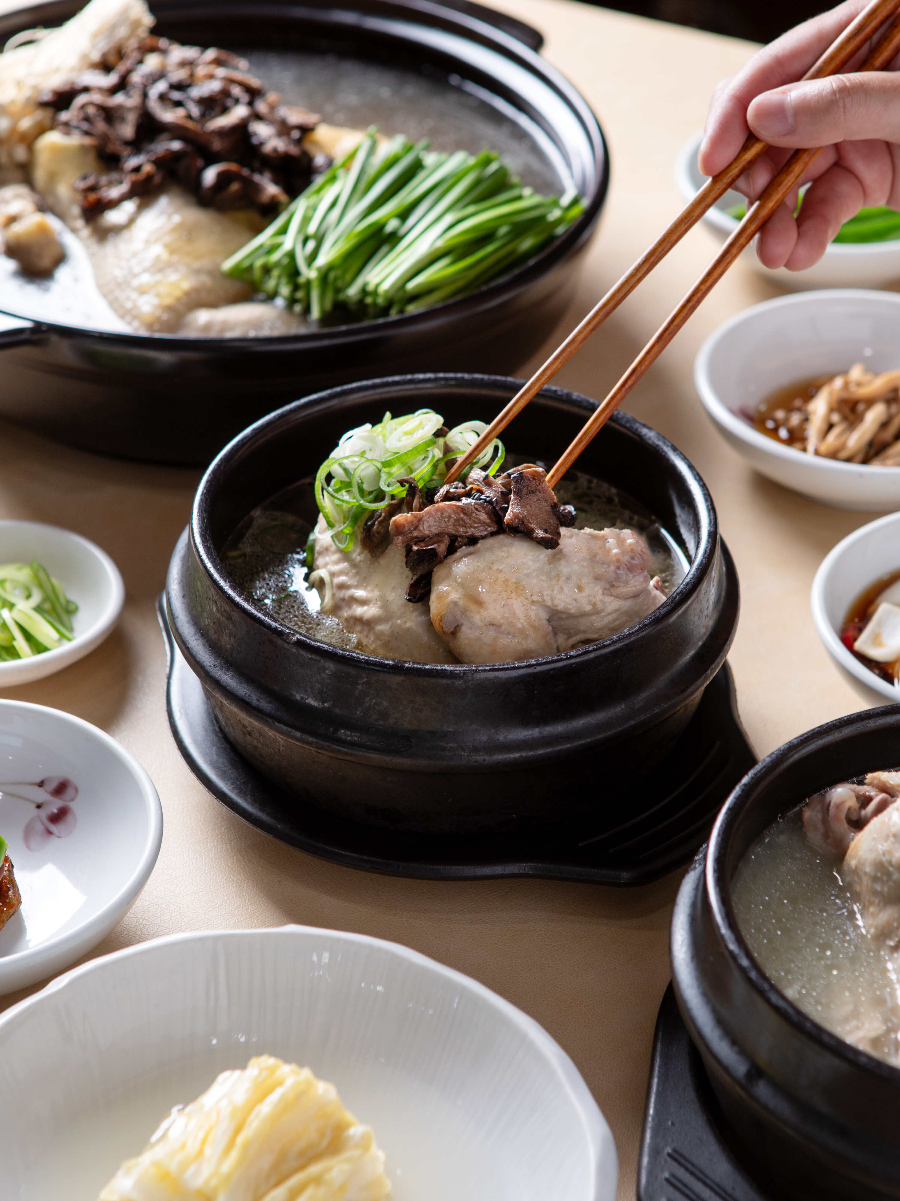 [장수촌] 삼계탕 밀키트 보양식 초복 중복 말복  간편식 캠핑 능이 전복 부모님 선물 추천 : 백년미소 장수촌