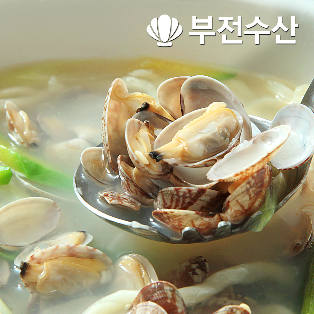 부전수산 냉동 신선한 생바지락살 4kg (1kg x 4팩) 바지락칼국수 바지락순두부찌개 바지락파스타 바지락파전 바지락된장 : 부전수산