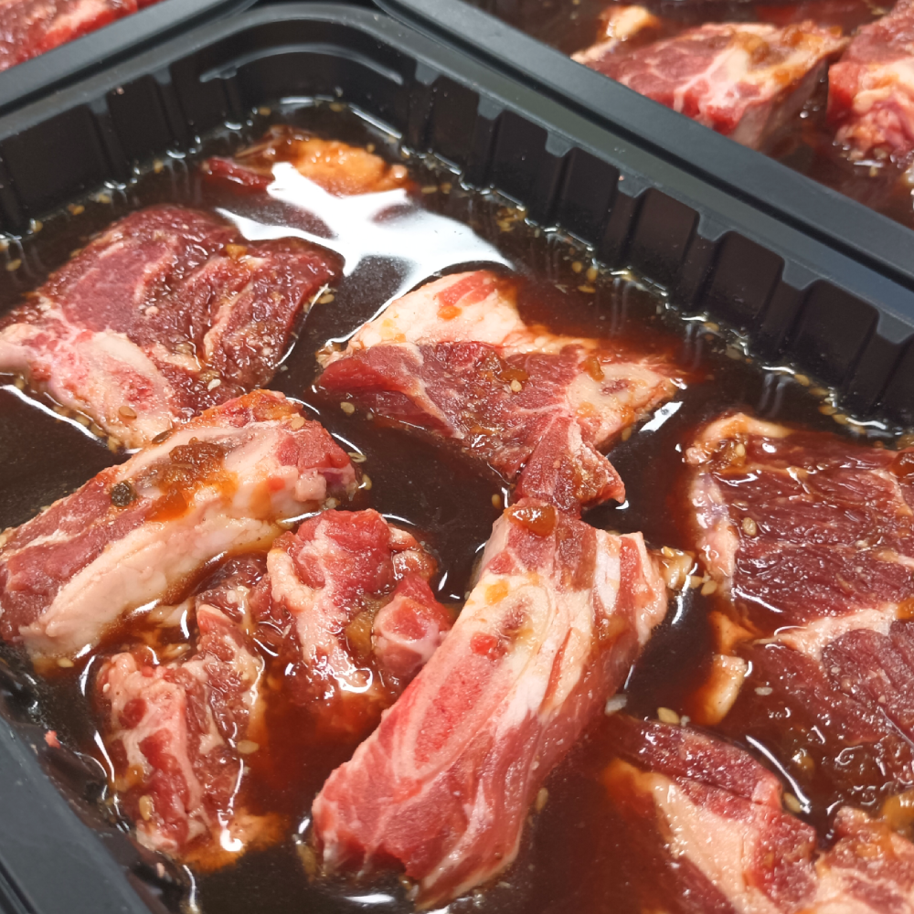 양념 LA 소갈비찜 1kg 양념갈비 한상차림 명절음식 고기반찬 혼술 혼밥 부담없이 푸짐하게 : 고기반찬 푸짐하게 달미푸드