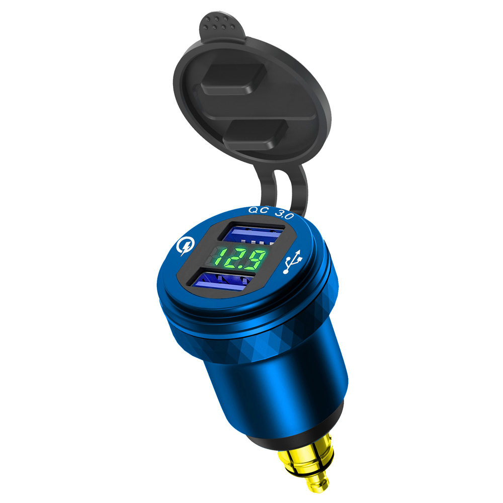오토바이 유럽형 시거잭 BMW 바이크 USB 블랙그린LED : 산다SANDA