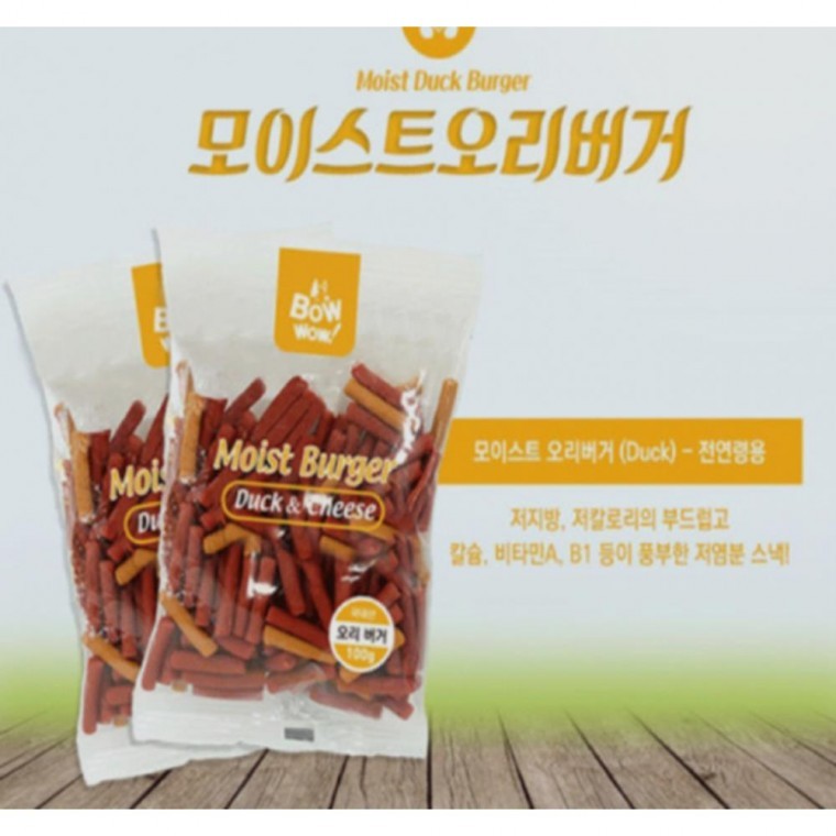 100프로 국내 생산 오리버거 100G 건조간식 애견간식 : 프린스 몰
