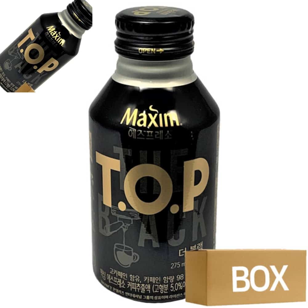 삼햐 T.O.P 티오피 더 블랙 커피 275mlX20개입 1박스 커피음료 편의점커피 캔음료 음료수캔 : 3HA상점