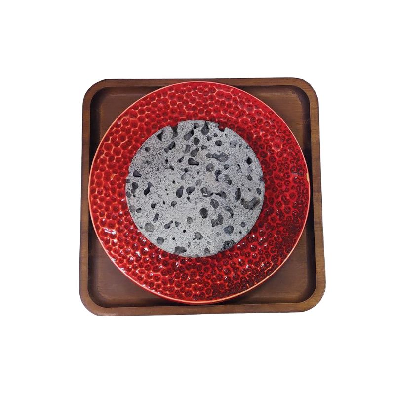 화산석돌판 고기 구이 12cm 판 일식 스테이크 바베큐 맥반석 호텔 굽기 : 또또사요스토어