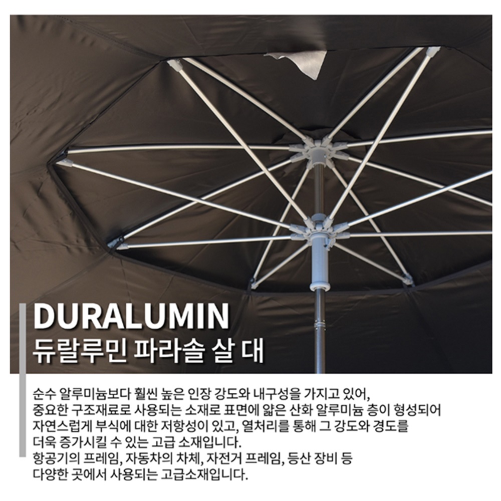 몽크로스 듀랄루민 암막파라솔 M60 60인치 2층 파라솔 D-M60 : 홍스낚시