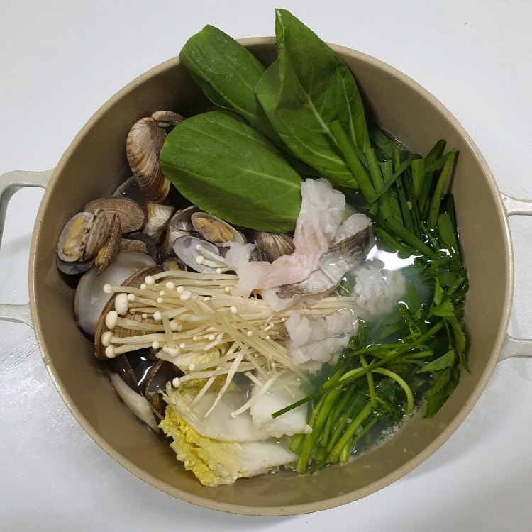 당일바리 하모 샤브샤브 300g 국내산 갯장어 샤브 밀키트 백상합 조개 칼국수 포함 : 청년 어부왕