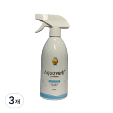 아쿠아버브 유아세제 살균소독수, 500ml, 3개 : 가심비 가성비 준브리츠