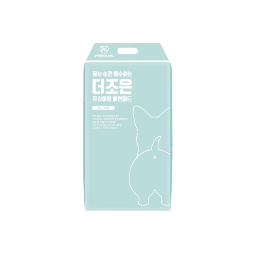 프레셔스펫 더조은패드 프리미엄 강아지 애견 배변 패드 절약형 40X50 20g 100매 : 로아펫