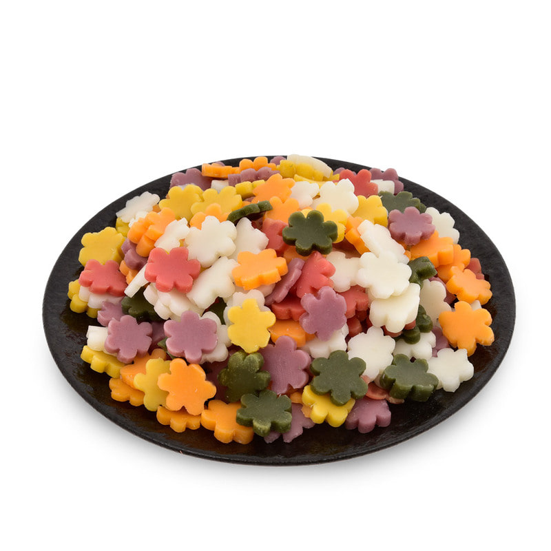 사임당푸드 오색 꽃떡국떡 1kg 6종 혼합 : 소백마켓 SOVAC