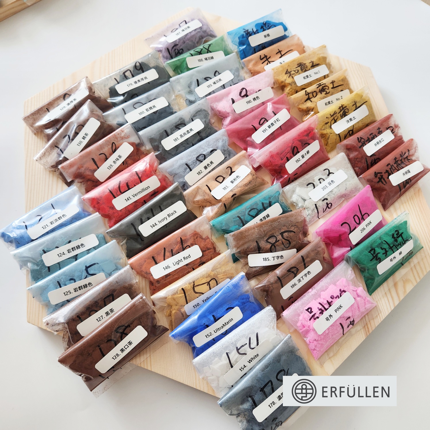 전문가용 교토 채운당 분채 전색 104색 비닐 포장 : 에플른