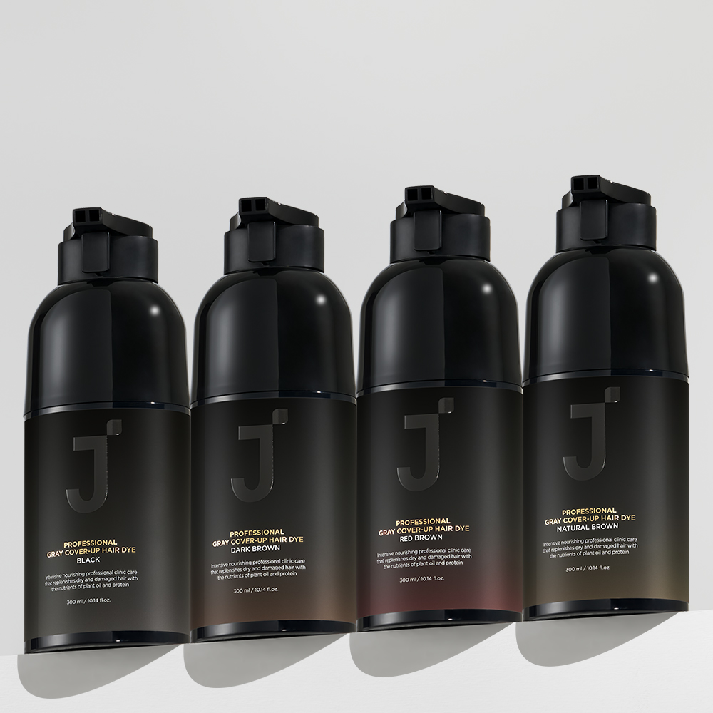 제이숲 프로페셔널 셀프 새치 커버 염색약 저자극 샴푸염색 300ml+워터팩 : 제이숲N