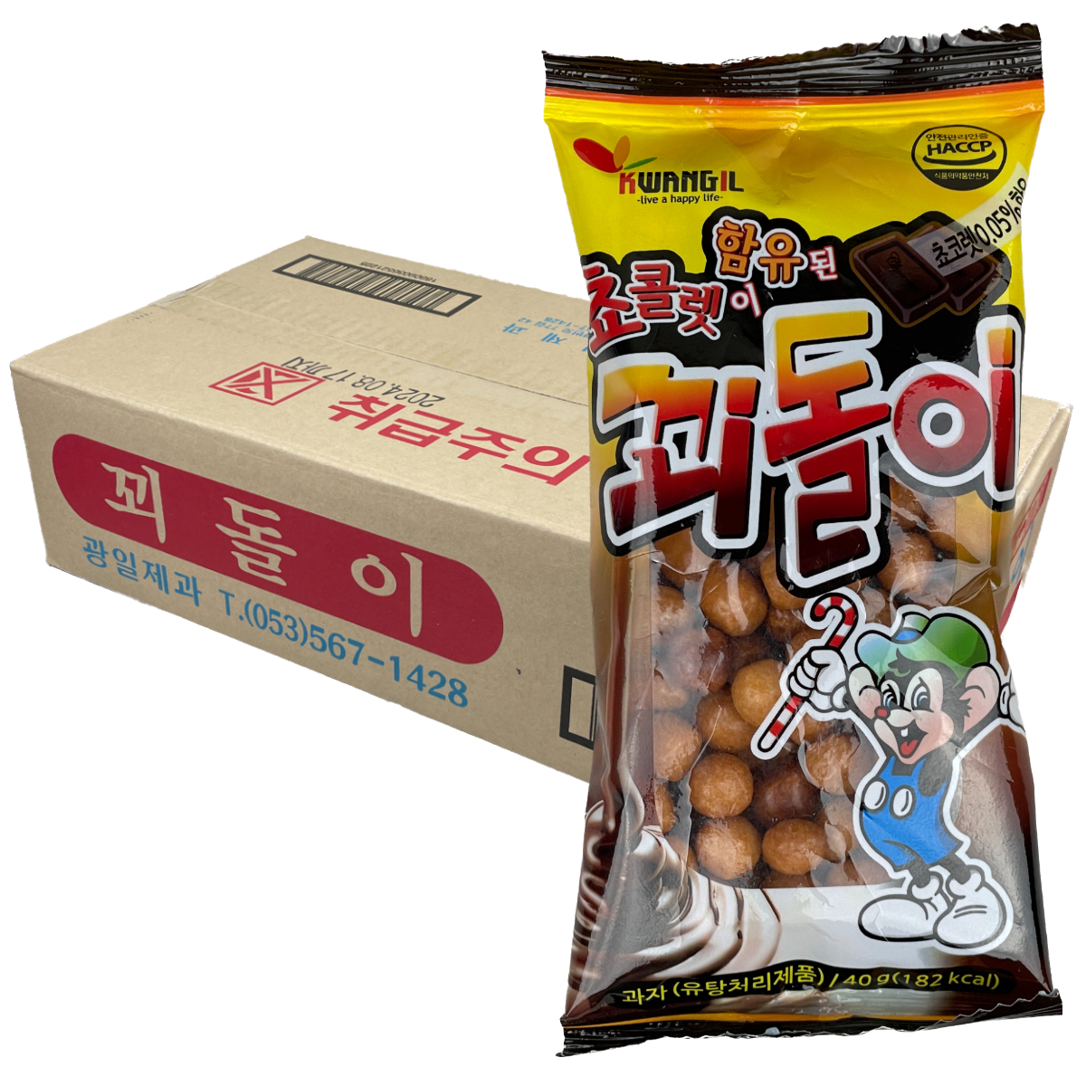 광일제과 꾀돌이 40gx40개 한박스 : 달콤한도깨비